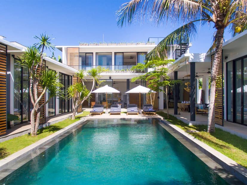 Chic and modern villa with distinctly tropical charm