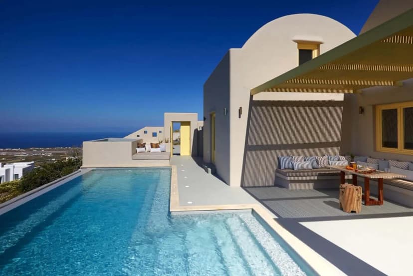 Modern Cycladic Villa Designed In Local Stone