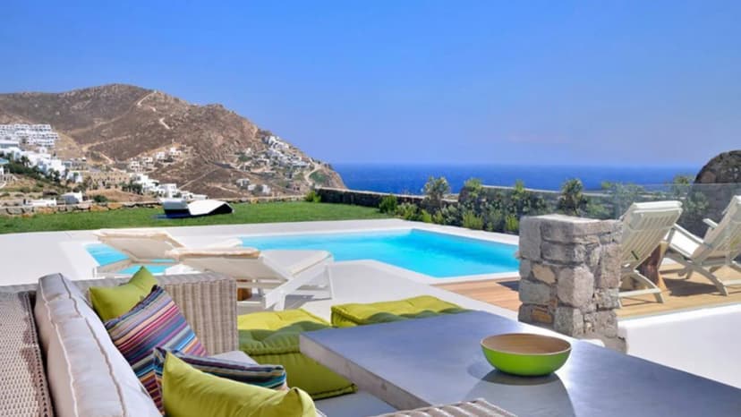 Mykonos Villa In Premium Location With A View To Infinite Blue