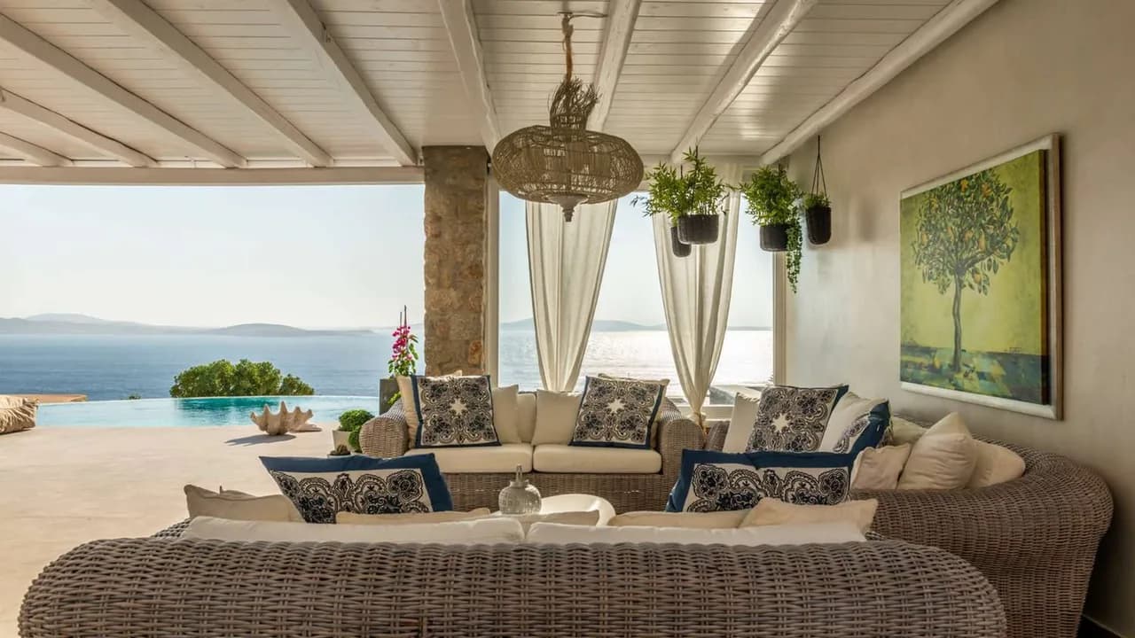 Stunning Mykonos Home With Sunset Views Over The Bay photo 2