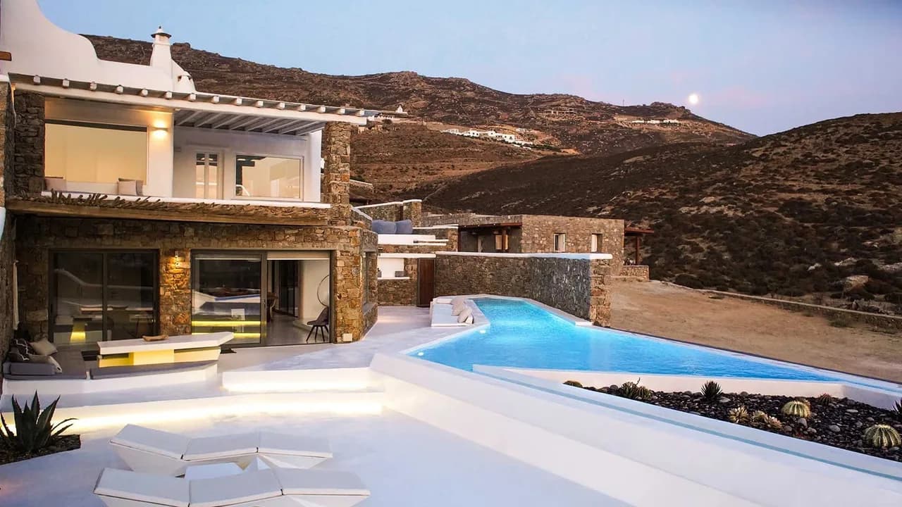 Most Idyllic Seafront Villa On The Island Of Mykonos