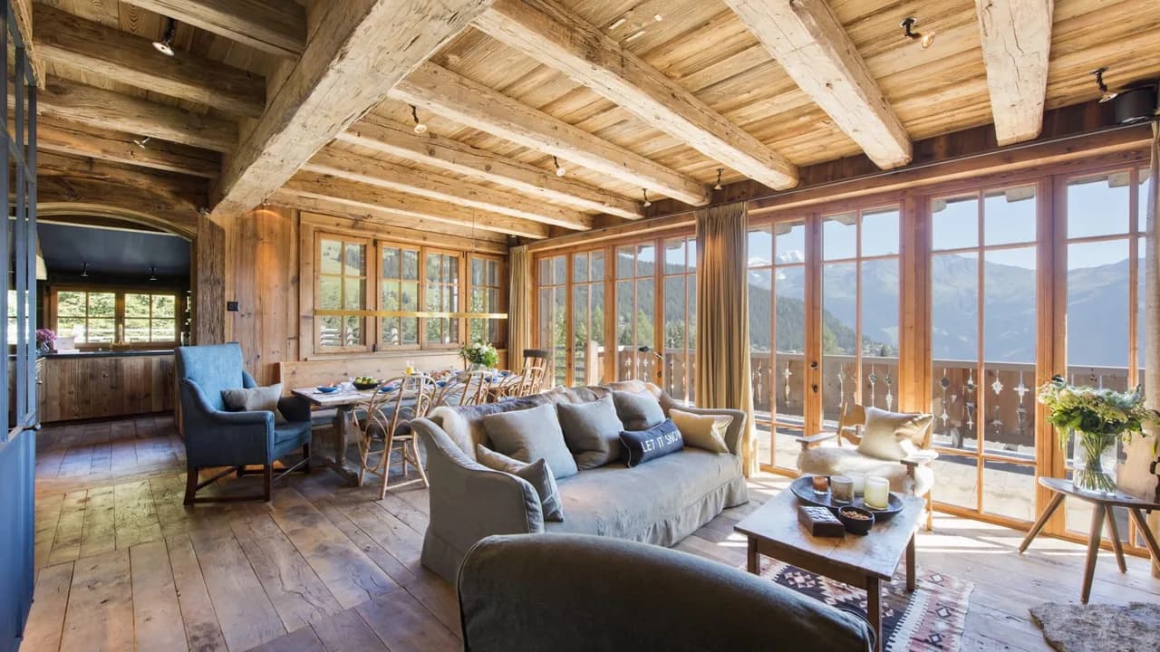 Chic Chalet With Local Architecture and Authentic Alpine Inspired Furnishings