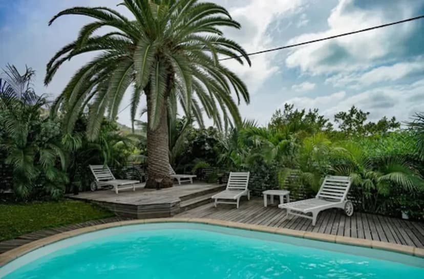 Villa with lush environment located close to beach
