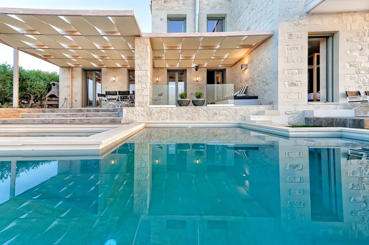 GORGEOUS LUXURY VILLA  AMIDST OLIVE TREES, AROMATIC PLANTS, AND FRUIT TREES