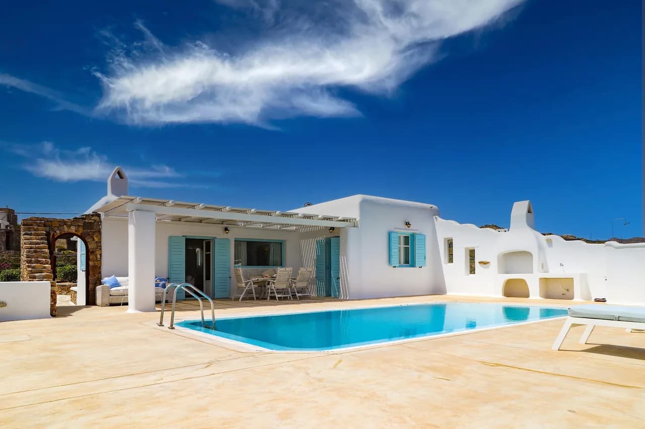 Villa with large pool overlooking Kalafati photo 2