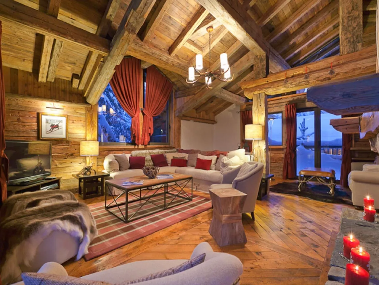 Chalet decorated with the best refinement photo 2