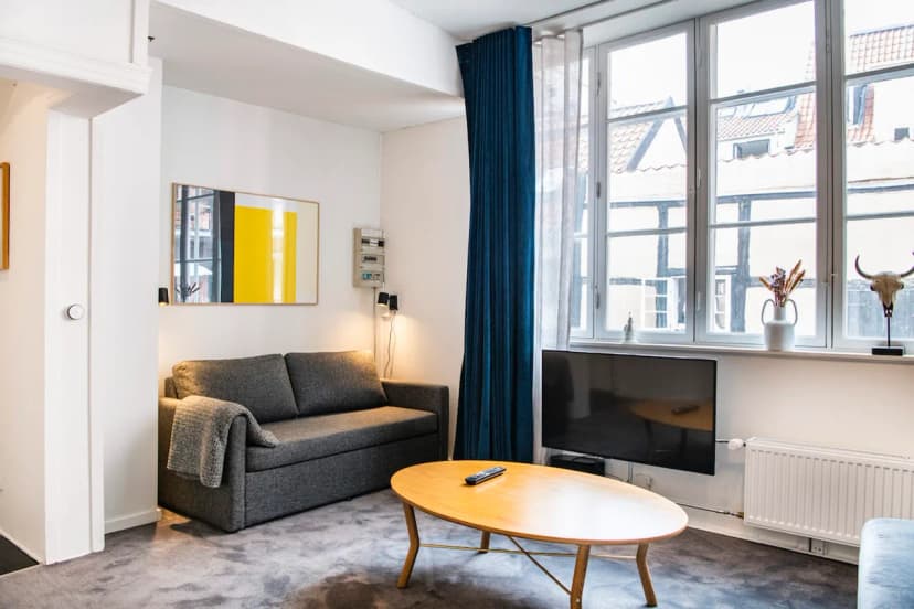 Studio apartment in historic downtown building