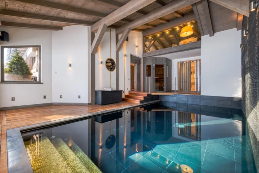Superb Luxurious Stone And Gray Wood Retreat