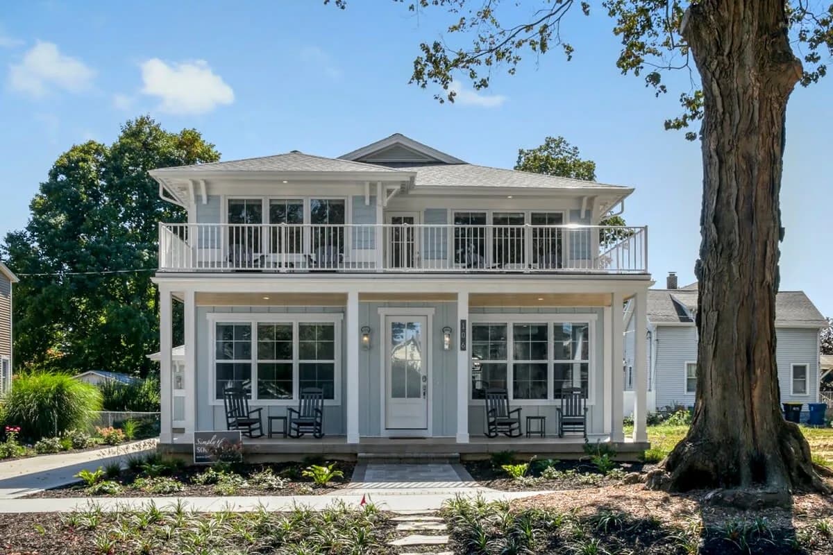 Lake View Beach Home on Lake Michigan Shore