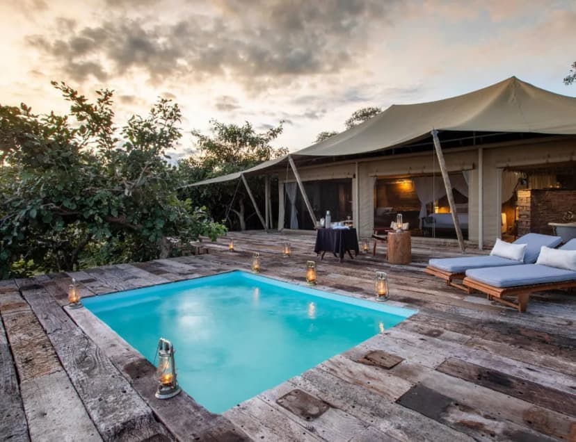 Private Suite Located on the Zambezi River’s Edge