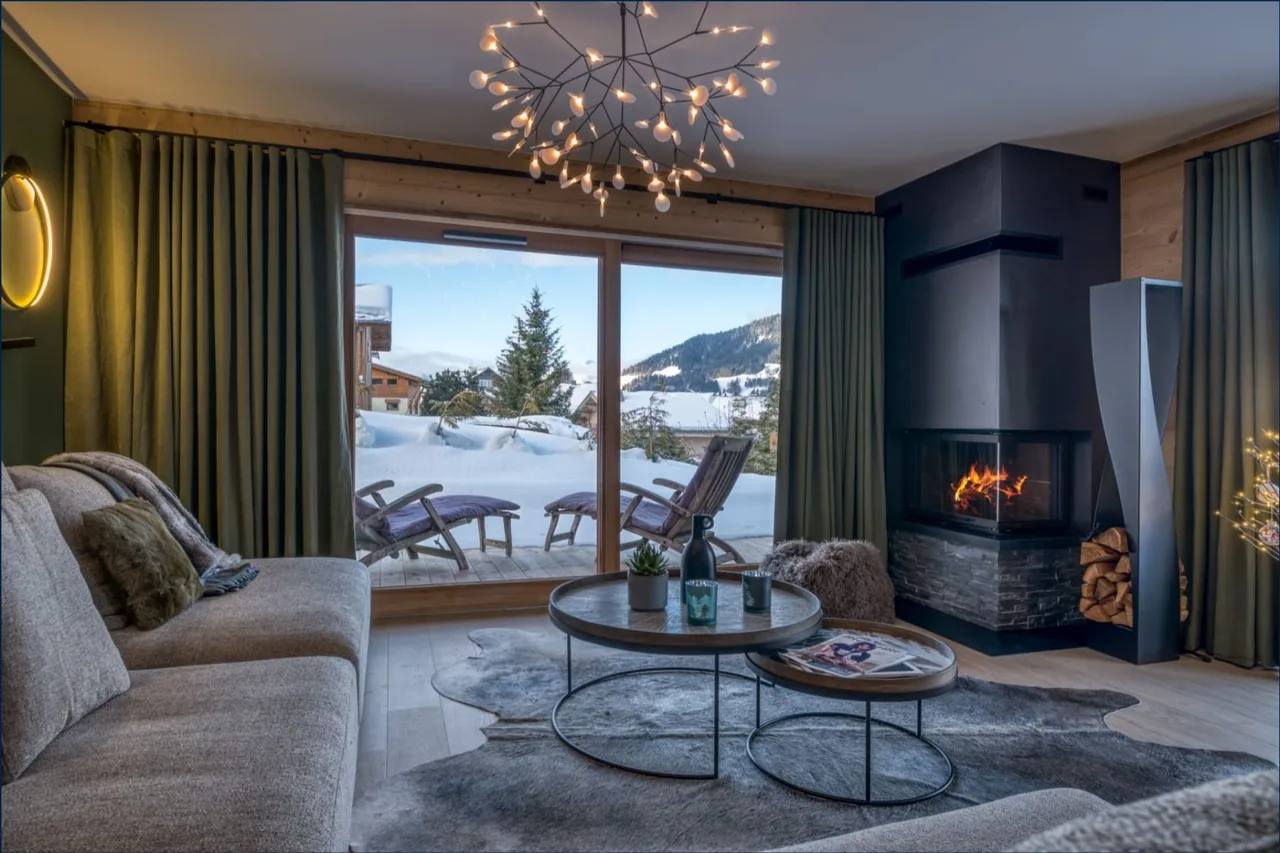 Luxury Apartment with Terrace in Megève
