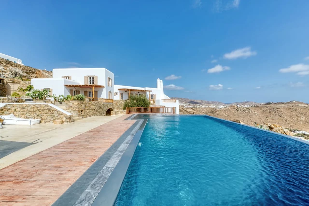 breathtaking mykonian infinity pool villa photo 2