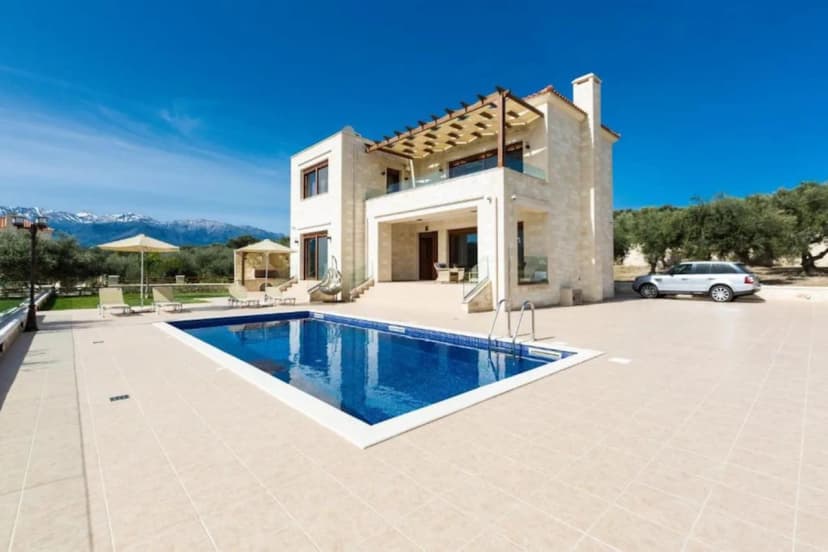 Modern Stone Villa with Sauna