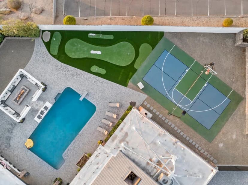 North Phoenix Resort Pickleball Court Pool Hot Tub