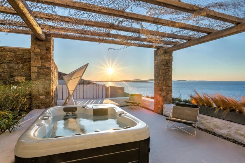 Stunning mykonian villa with beautiful sea views