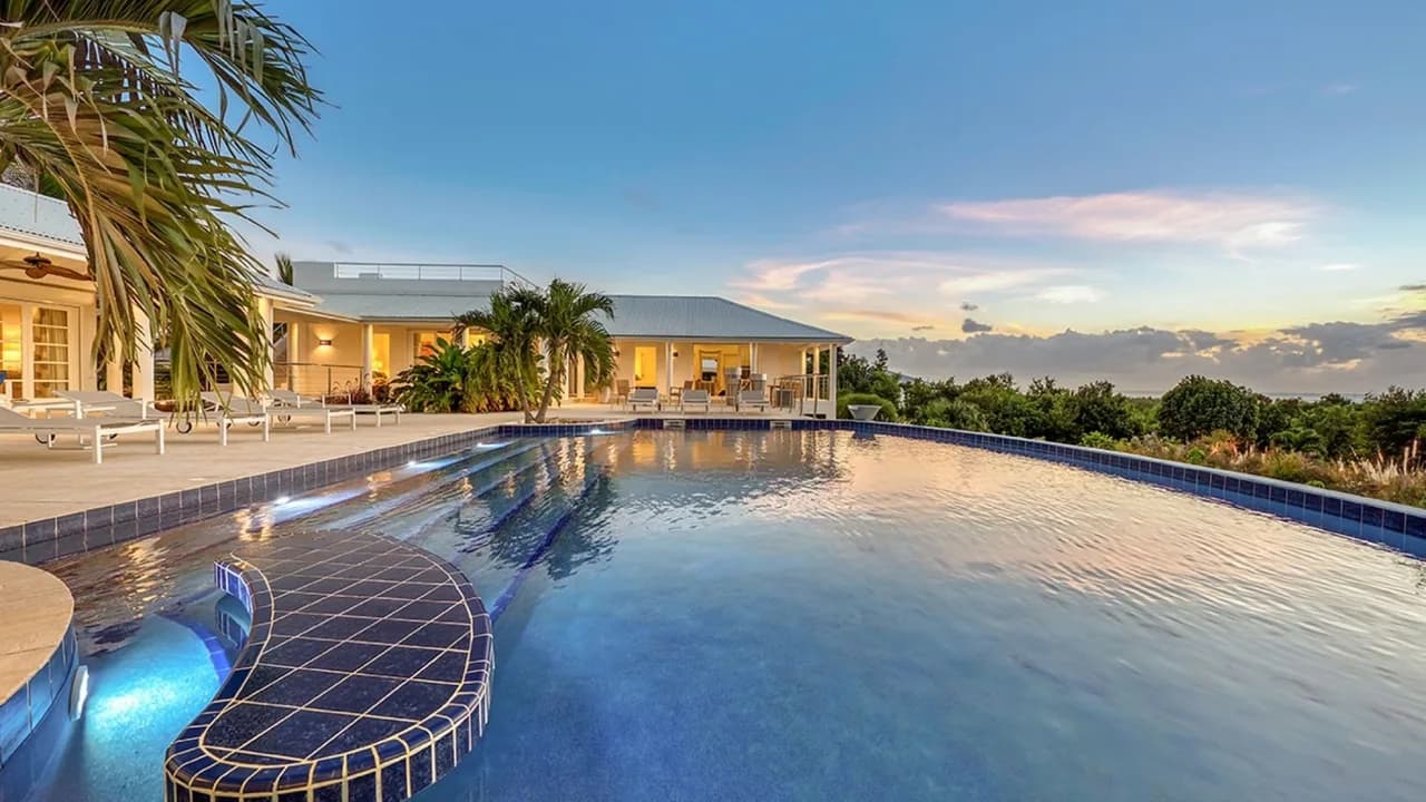 Modern hilltop villa with magnificent views