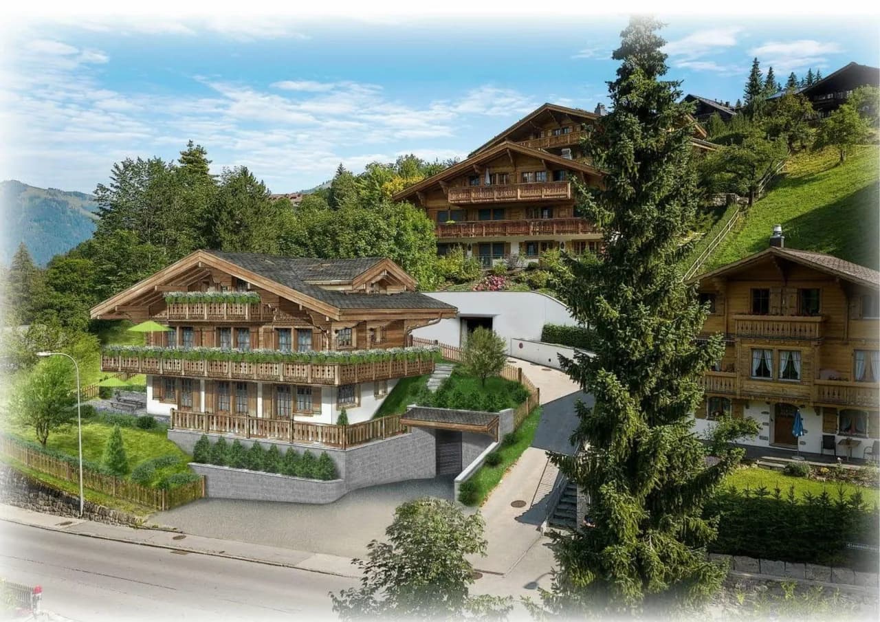 Alpine 3-Bedroom Chalet in Gstaad