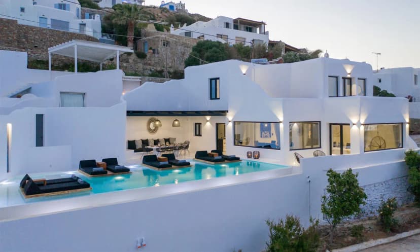 Luxury Villa with Sea Views in Mykonos