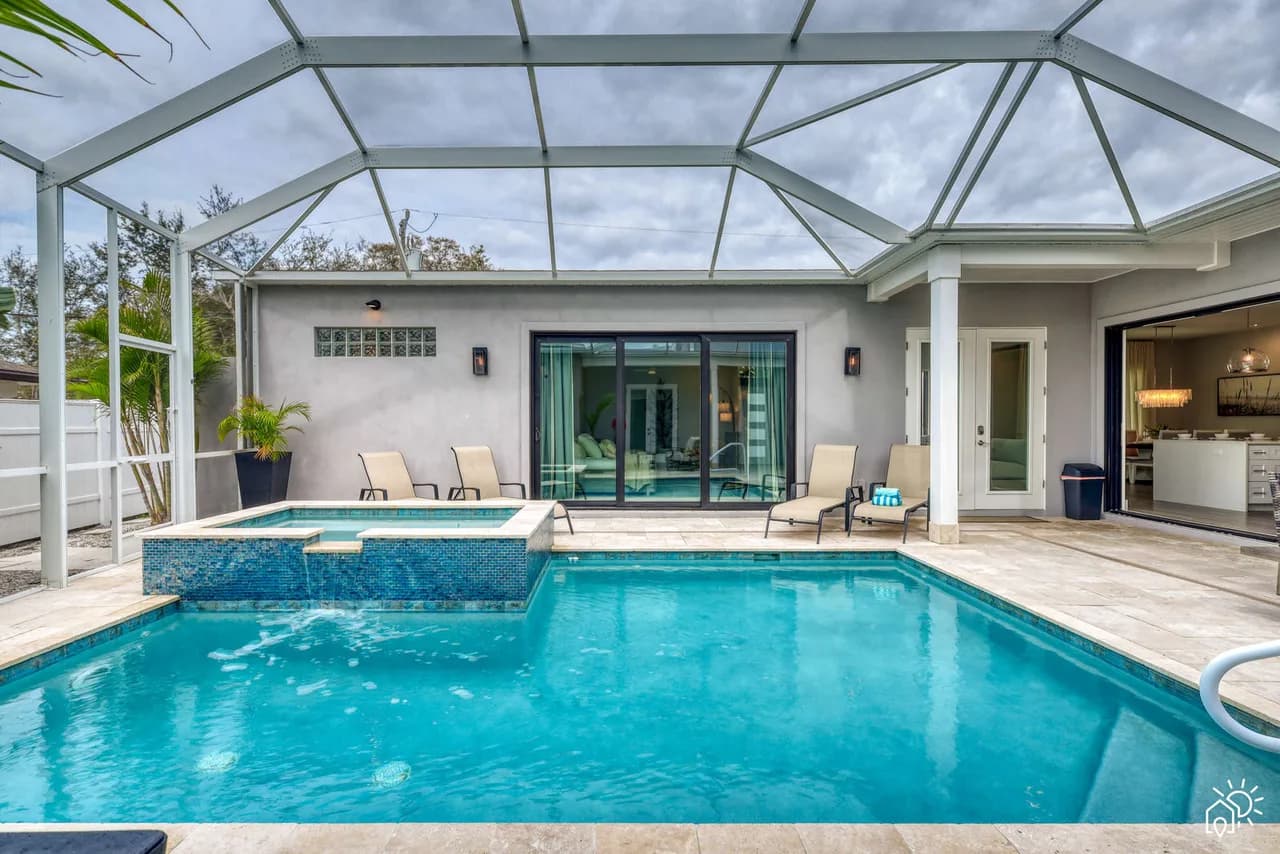 Heated Pool Villa Retreat in Siesta Key Florida