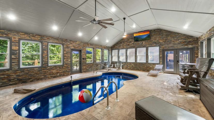 Indoor Pool Lodge in Smoky Mountains