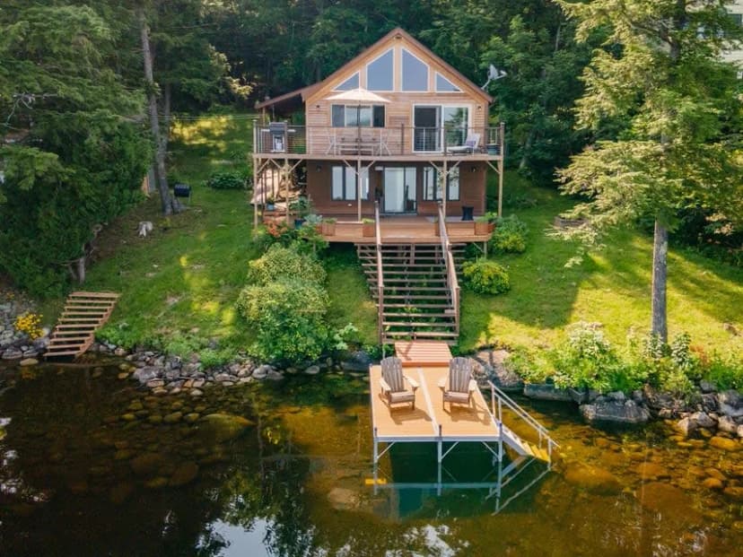 Lakefront Retreat with Dock in Maine