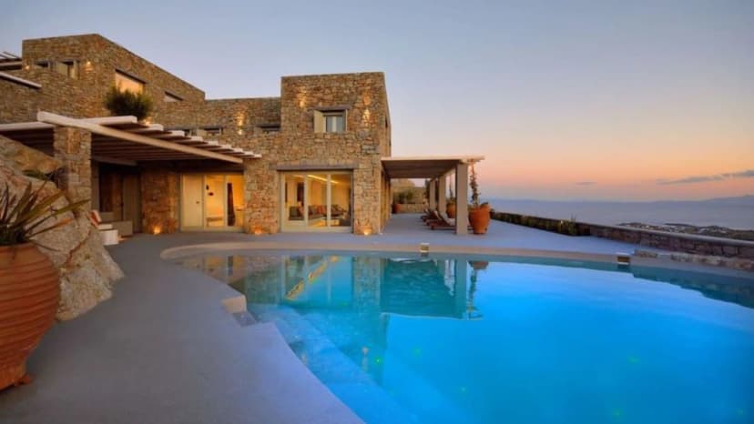 Seaview Mykonos Villa Poolside Paradise