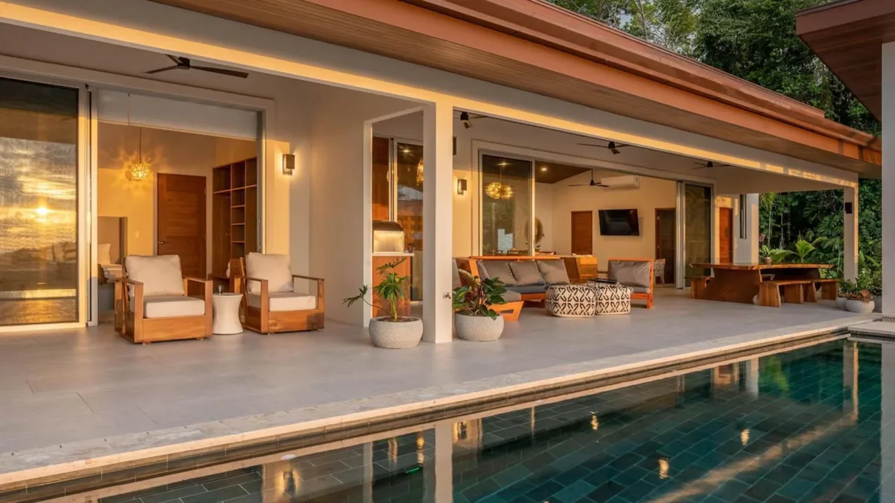 Modern Villa Perched on a Hill Overlooking Ocean