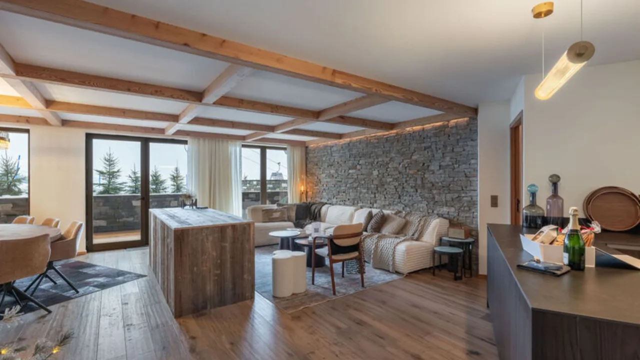 Contemporary Ski Retreat With Fireplace photo 4