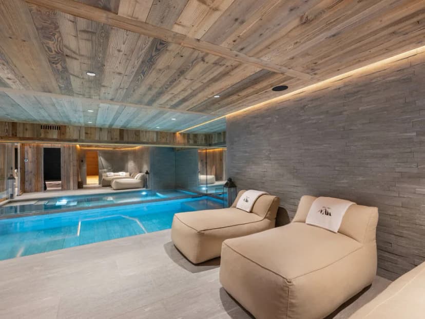 Elegant Alpine Retreat With Pool, Cinema, And Spa