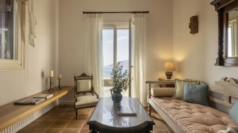 Stylish Andros Beach House Veranda Dreams