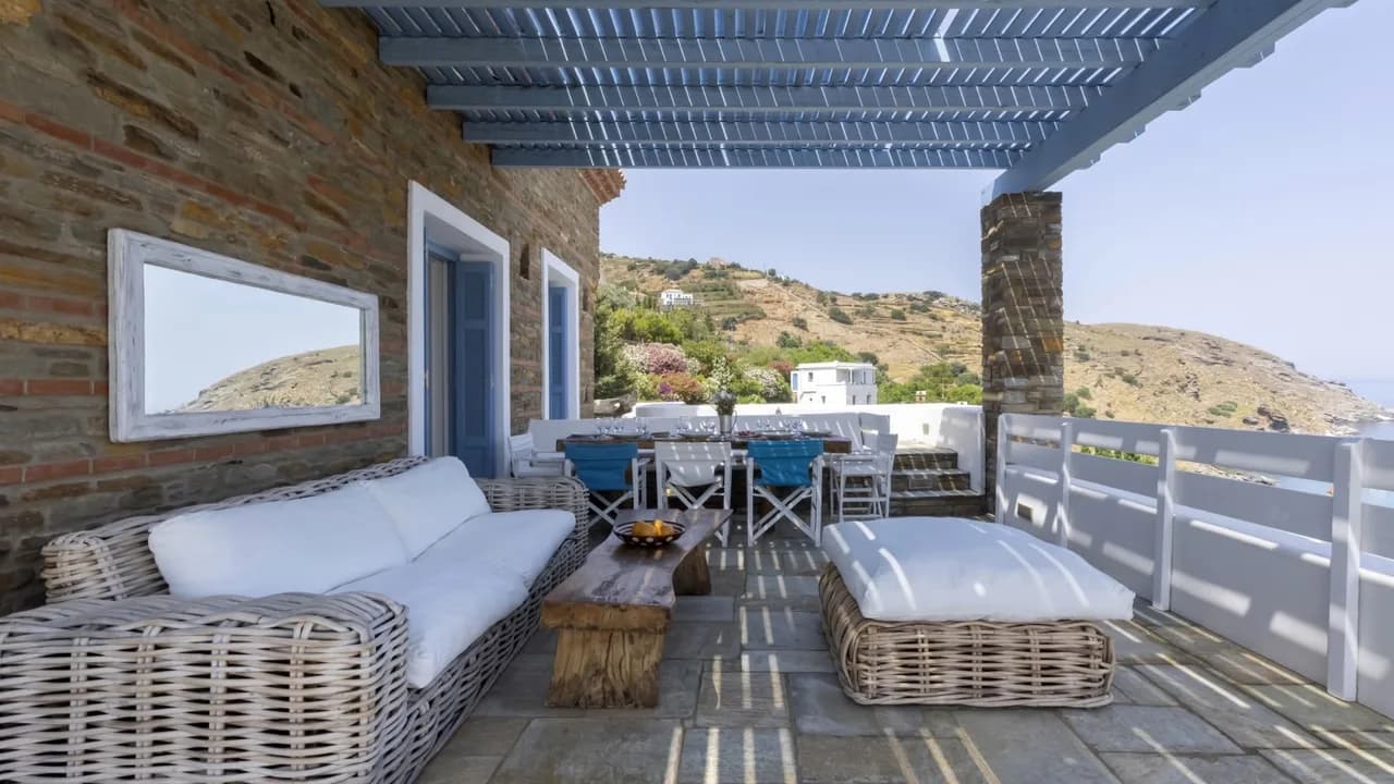 Andros Villa With Direct Beachside Strolls photo 2
