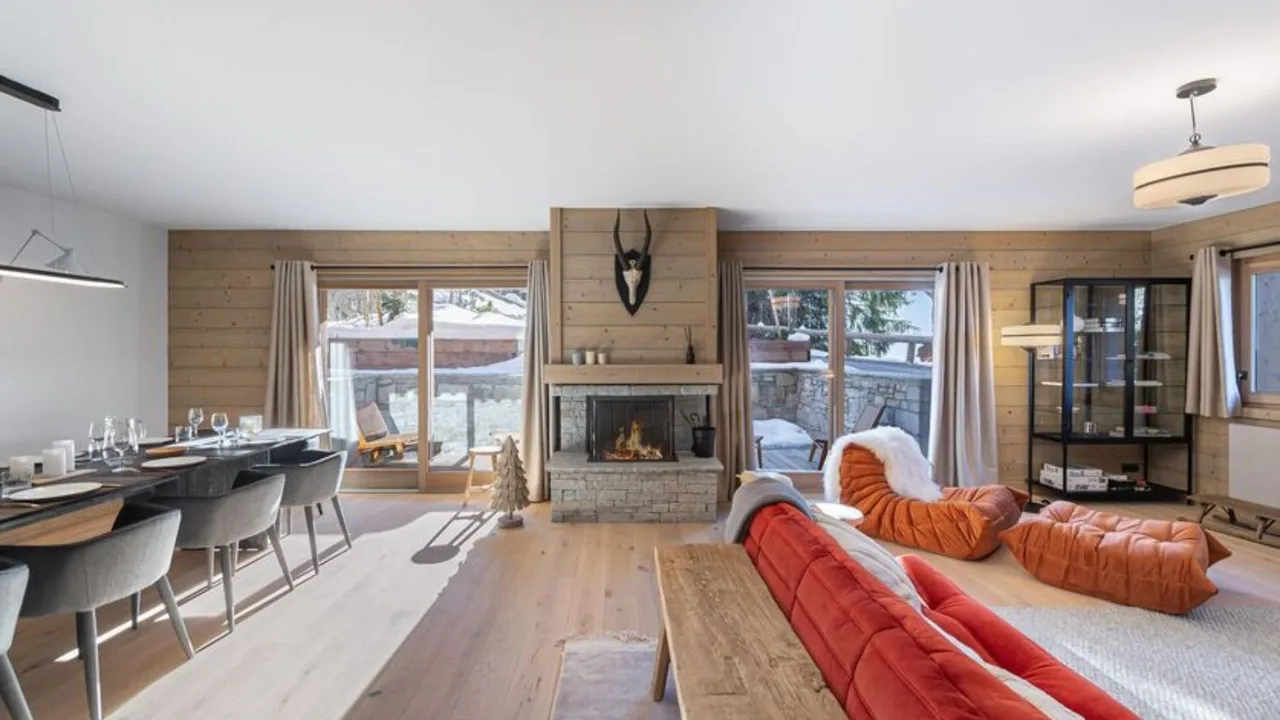 Stylish Meribel Getaway With Fireplace Warmth photo 5