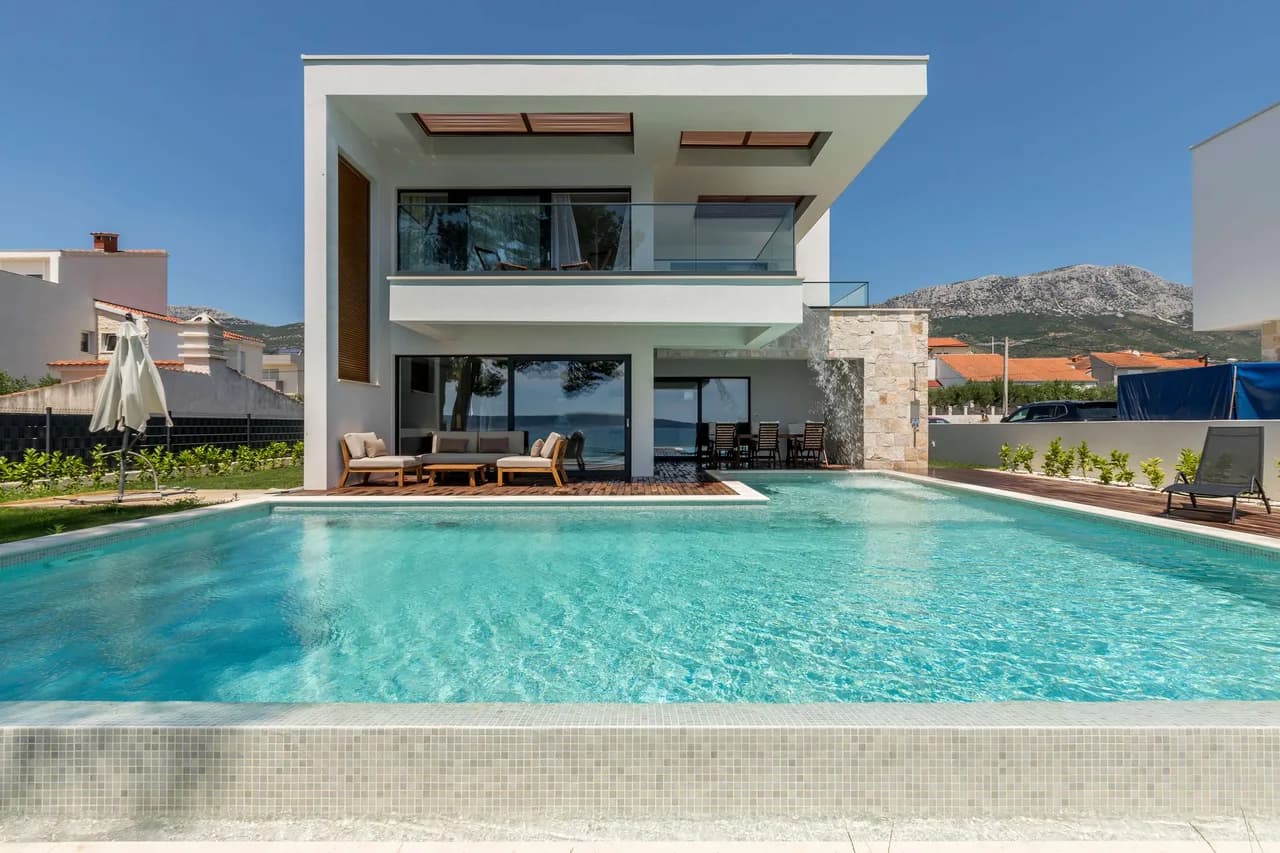 Kaštel's Hidden Gem Seafront 5BR Luxury Villa