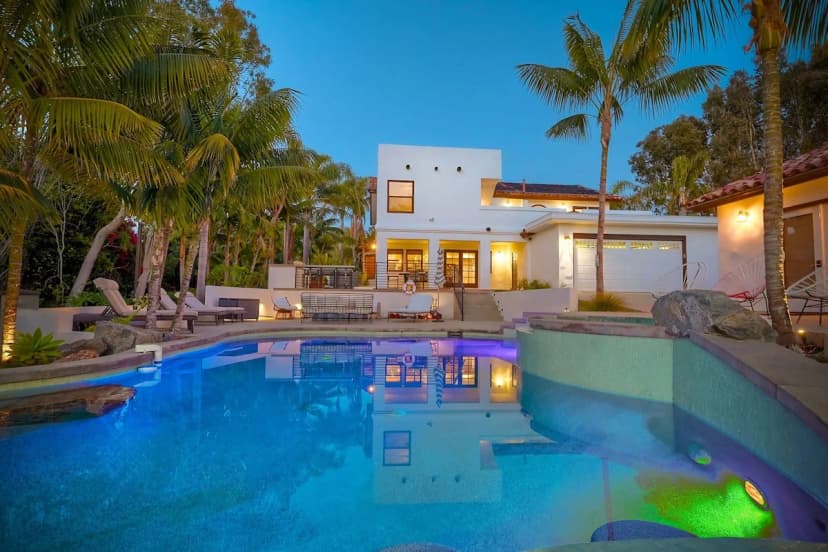 Ocean View Villa with Heated Pool in San Diego