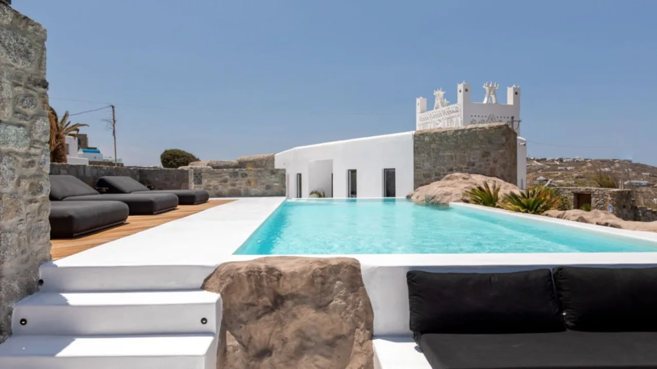 Sleek Mykonos Villa With Infinity Pool