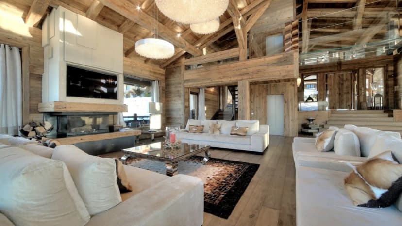 Modern Chalet With Glass Walkway Feature