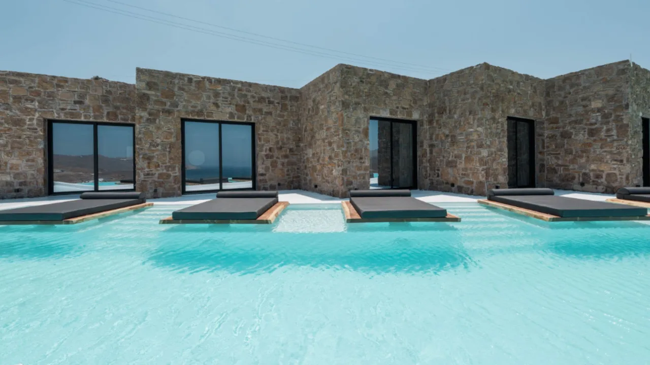 Glamorous Mykonos Villa With Sea View photo 4