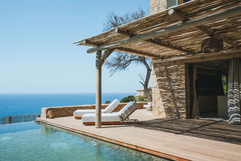 Beachfront Four Bedroom Villa in Corsica