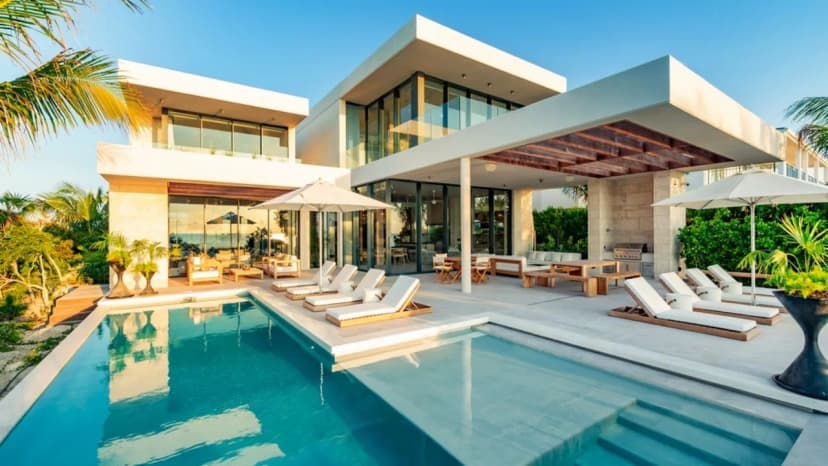 Serene Beach Villa With Heated Pools