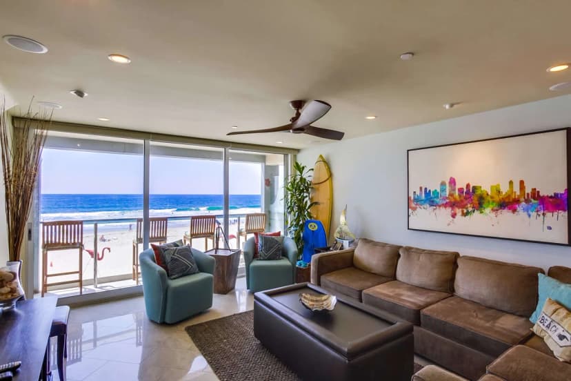 Oceanview Beachfront Condo in San Diego