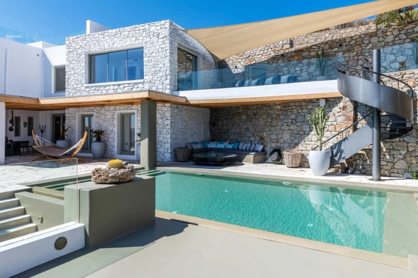 Modern Mykonos Villa With Heated Infinity Pool