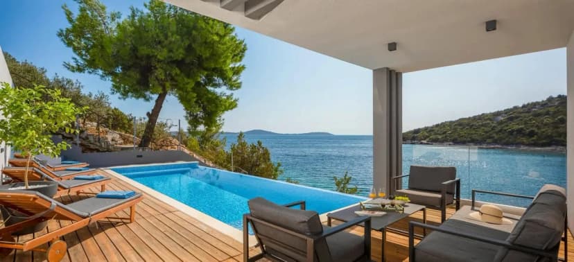 Modern Villa With Sea and Sunset Views