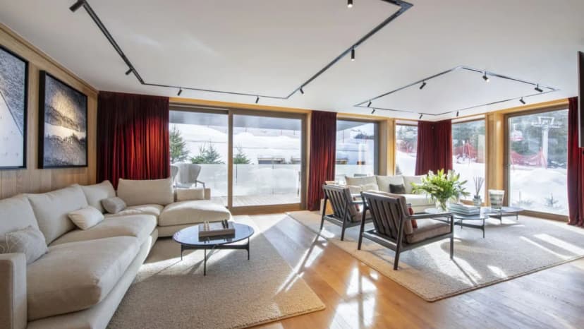 Sophisticated Retreat Overlooking Ski Pistes