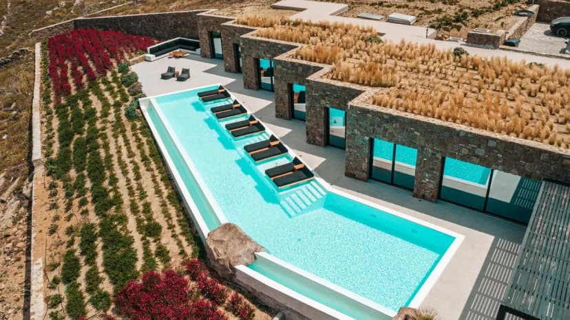 Sophisticated Getaway Above Mykonos Beaches