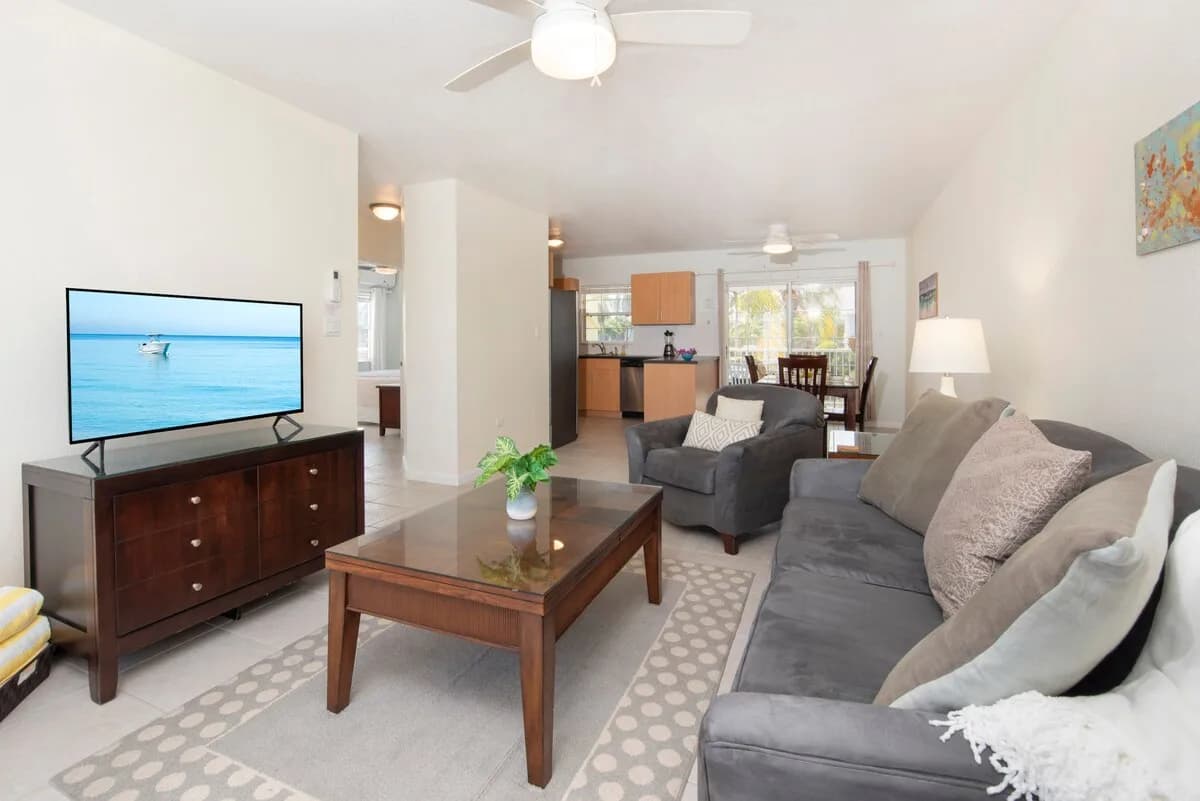Canal Front Two Bedroom Condo in Grand Cayman