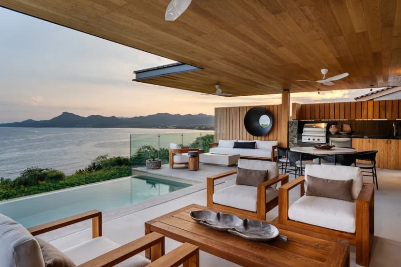 Oceanfront Retreat with Private Beach in Punta Mita