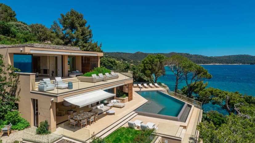 Infinity Pool Overlooking French Riviera
