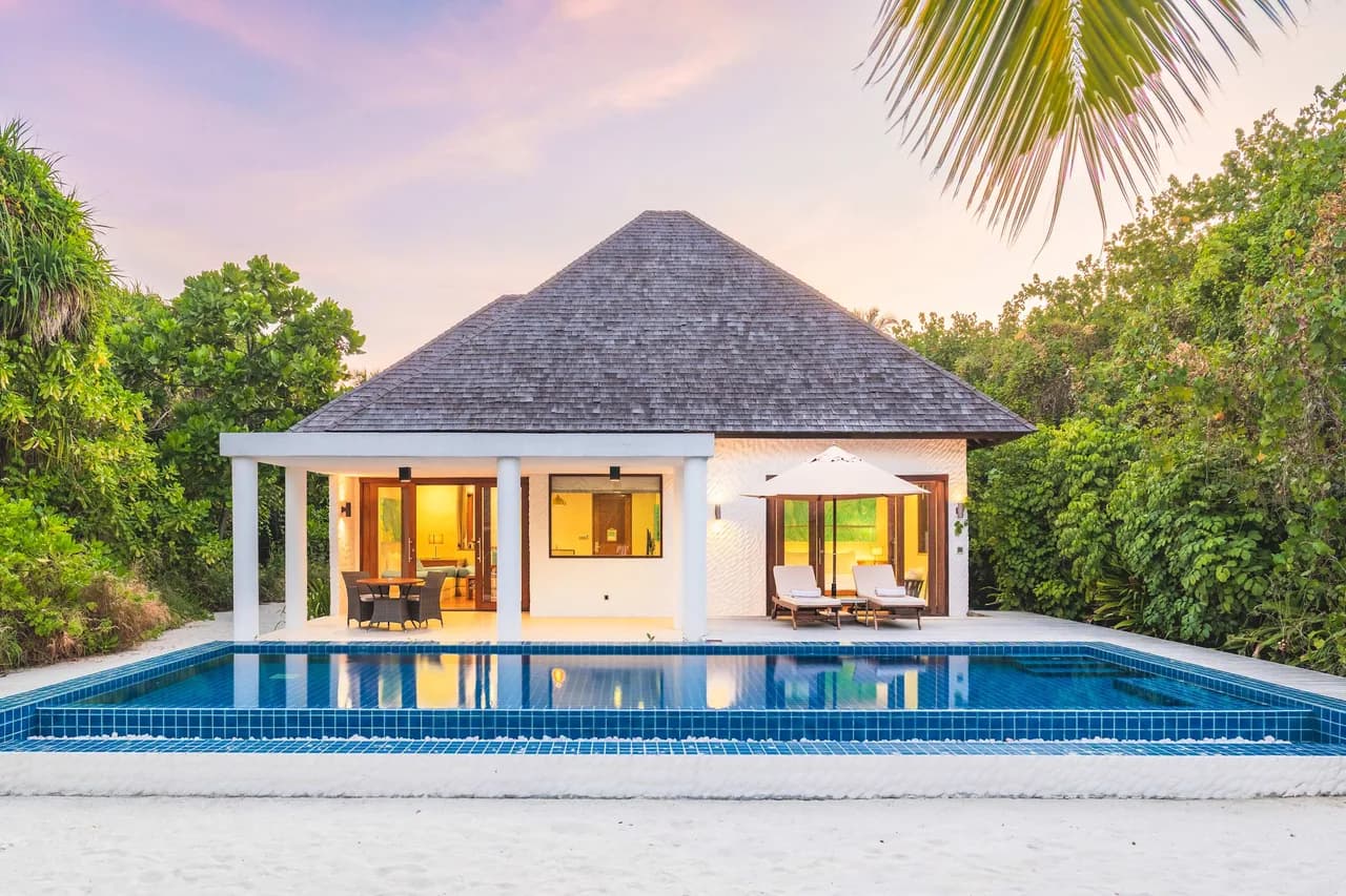 Beachfront Villa With Private Lap Pool