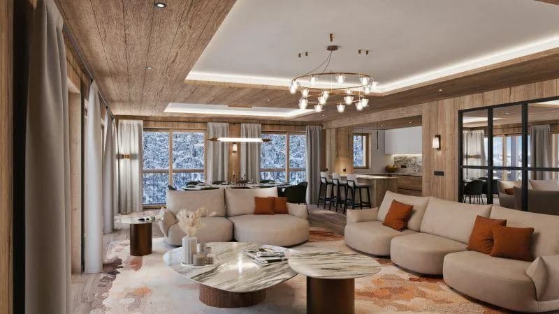 Stylish Alpine Getaway With Fireplace and Sauna