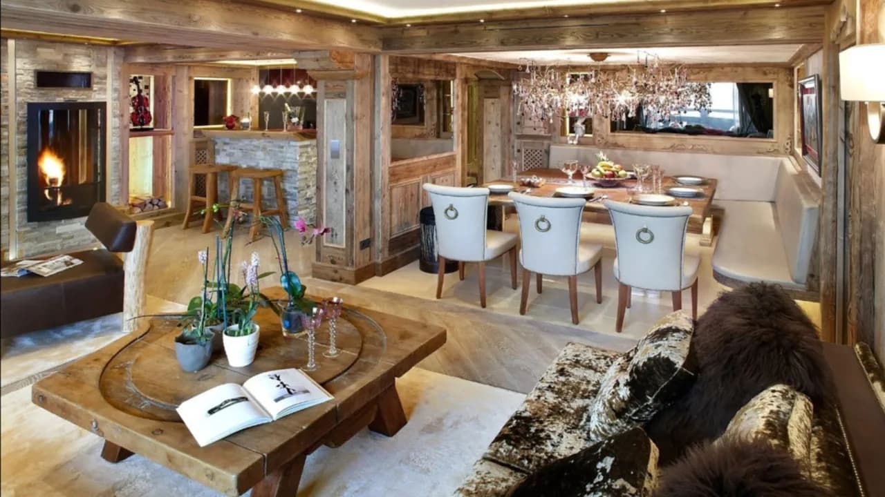 Exclusive Courchevel Ski Chalet Spa Access